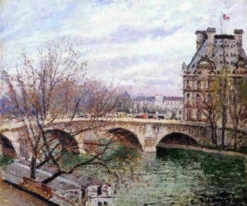  Lion Tableaux - le pont royal et le pavillon de flore Camille Pissarro